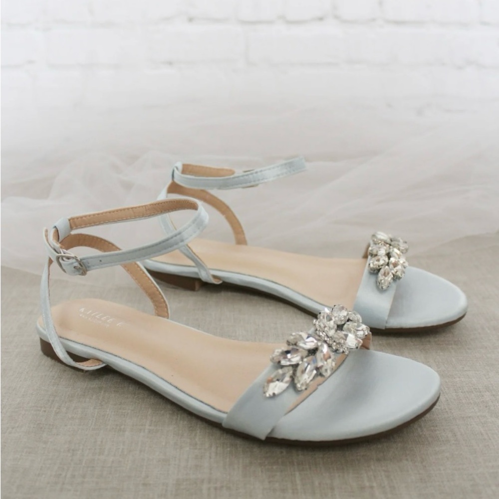 Kailee P - light blue strap shoes